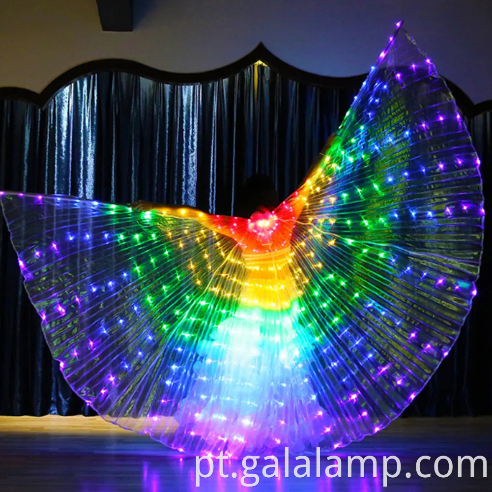 Iluminar led Isis Wings Belly Dance Carnival Rave Trajes